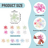 50Pcs 2 Styles Acrylic Bead Caps OACR-TA0004-84-4