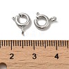 Brass Spring Ring Clasps X-KK-P249-08A-P-3