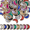 Gorgecraft 72Pcs 9 Colors Crescent Moon Sew On Rhinestones FIND-GF0005-97-1