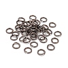 Brass Open Jump Rings KK-M165-7mm-01B-RS-1