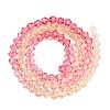 Gradient Color Baking Paint Glass Bead Strands X1-DGLA-A039-T6mm-A02-2