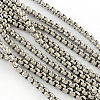304 Stainless Steel Box Chain Venetian Chains Necklaces NJEW-Q289-24-2