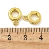 Rack Plating Brass Micro Pave Cubic Zirconia Tube Bails KK-I718-16G-2