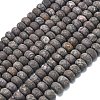 Natural Red Snowflake Obsidian Beads Strands G-P575-A23-8x5mm-2