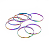 Fashion 201 Stainless Steel Bangle Sets BJEW-L664-024D-C-1-2