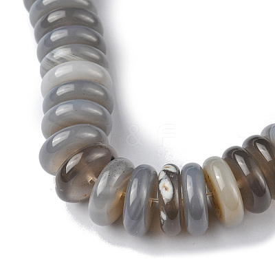 Natural Grey Agate Beads Strands G-F743-06B-1