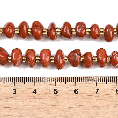 Natural Red Jaseper Beads Strands G-RM250109-A16-1