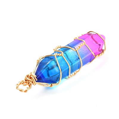 Glass Pendants PALLOY-JF00954-1