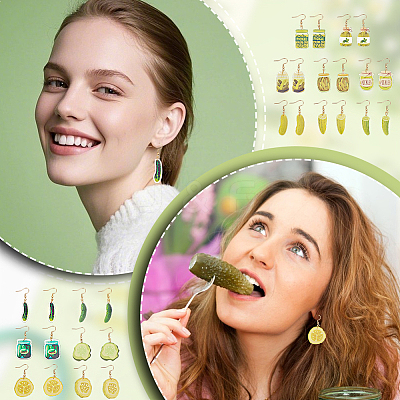 14Pair 316 Surgical Stainless Steel Dnangle Earrings EJEW-PH01462-1