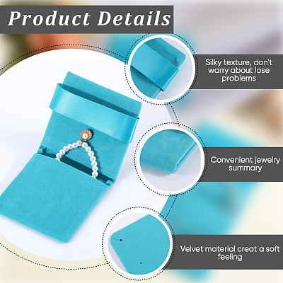 3Pcs Rectangle Velvet Envelope Packing Pouches TP-BBC0001-10A-1