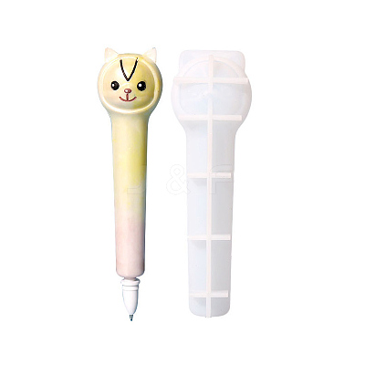 DIY Shiba Inu Dog Ballpoint Pen Cover Silicone Molds DIY-E055-07-1