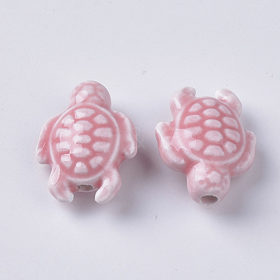Handmade Porcelain Beads PORC-T005-001G-1