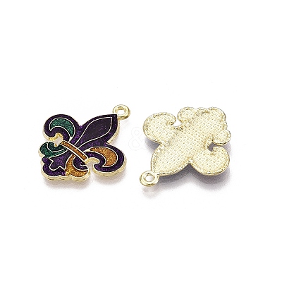 Carnival/Mardi Gras Theme Alloy Enamel & Glitter Powder Pendants LS-ENAM-T020-53D-RS-1
