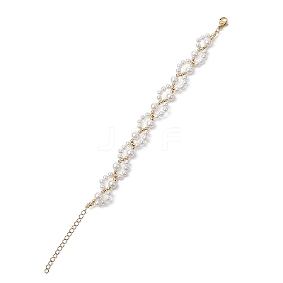 Shell Pearl Beaded Bracelets X1-BJEW-TA00454-1