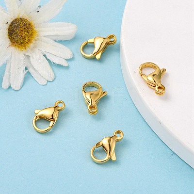 304 Stainless Steel Lobster Claw Clasps X-STAS-R050-13x8mm-02-1