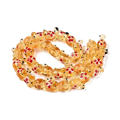 Handmade Lampwork Beads Strands LAMP-N024-36E-1