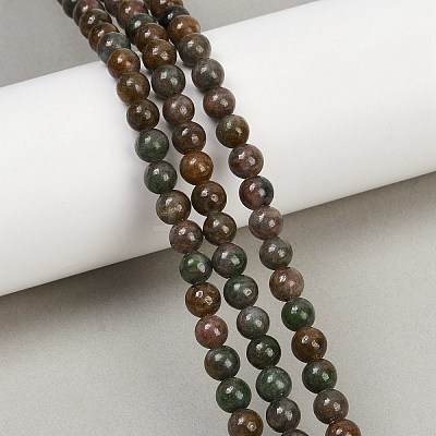 Natural Garnet Beads Strands G-H093-B04-6mm-1