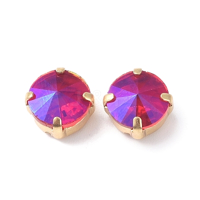 Moonlight Effect Flat Round Sew on Rhinestone RGLA-G018-01A-03-1