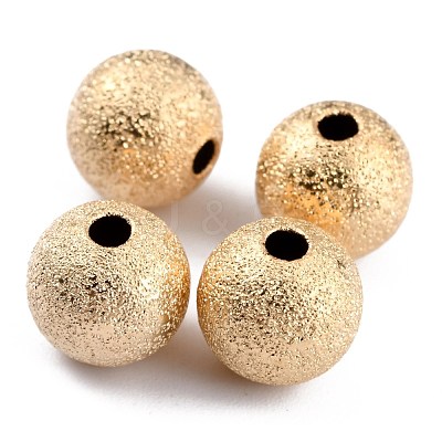 Long-Lasting Plated Brass Beads KK-O133-004D-G-1