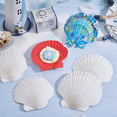 60Pcs Natural Shell Jewelry Decorative Plate AJEW-GA0009-64A-1