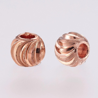 Brass Spacer Beads LS-KK-G312-01RG-4mm-RG-1