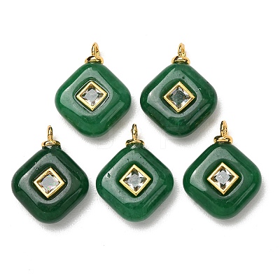 Dyed Natural Malaysia Jade Pendants GG-CBAA798-03G-04-1