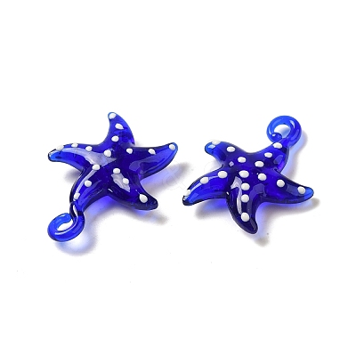 Handmade Lampwork Pendants LAMP-G162-07E-1