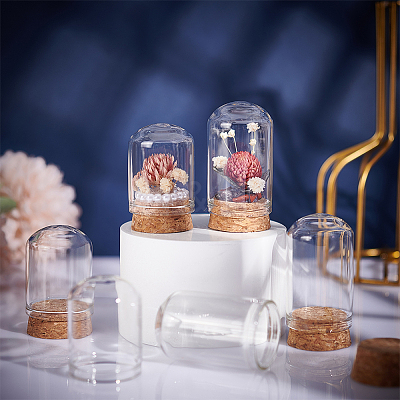 30Pcs Glass Dome Cloche Cover AJEW-BC0002-14A-1