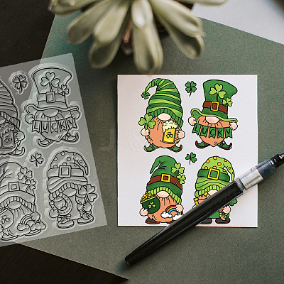 PVC Plastic Clear Stamps DIY-WH0618-0024-1