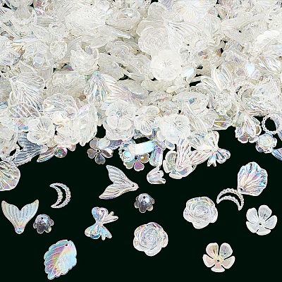 200g Transparent Acrylic Beads OACR-SP0001-86A-1