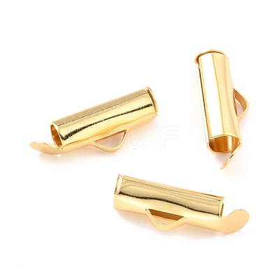 304 Stainless Steel Slide On End Clasp Tubes X-STAS-C044-07C-G-1
