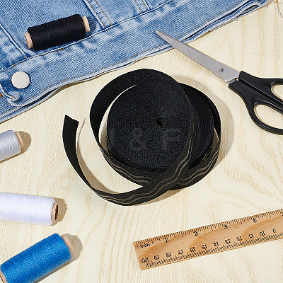 Polycotton Non Slip Knitted Cord SRIB-WH0011-254-1
