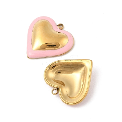 304 Stainless Steel Enamel Pendants STAS-P380-09G-01-1