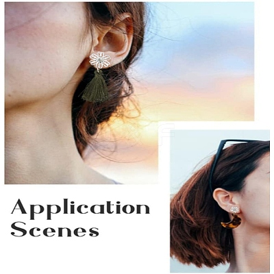 30Pcs 5 Styles 304 Stainless Steel Stud Earring Findings STAS-YW0001-87-1