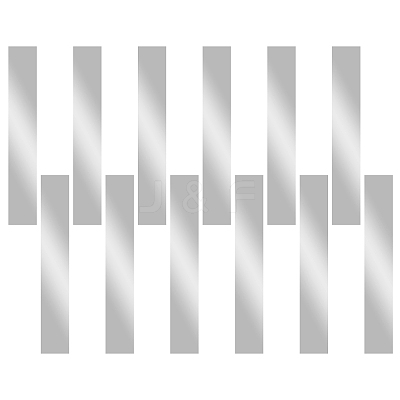 12Pcs 304 Stainless Steel Blank Sheets STAS-OC0001-38A-1