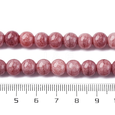 Ombre Effect Dyed Glass Beads Strands GLAA-T031-01O-01-1