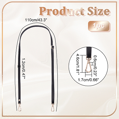 Adjustable Leather Bag Straps DIY-WH0304-708A-1