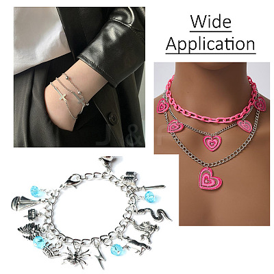 DIY Chain Bracelet Necklace Making Kit DIY-YS0001-45-1
