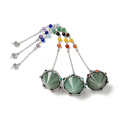 Natural & Synthetic Gemstone Cone Dowsing Pendulums G-G860-05P-1