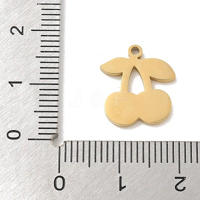 304 Stainless Steel Enamel Charms STAS-I322-84B-G-1