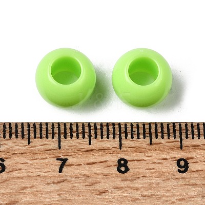 Opaque Acrylic European Beads Beads SACR-ZX012-17D-1