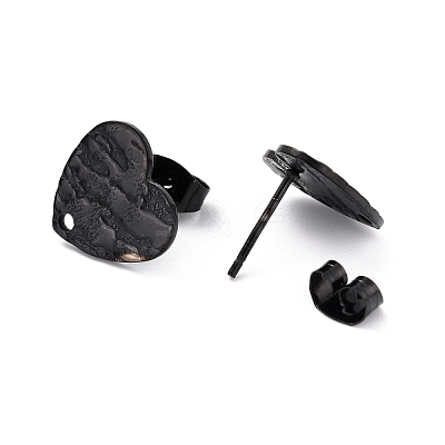304 Stainless Steel Stud Earring Findings Ion Plating(IP) STAS-I183-05B-EB-1