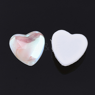 Transparent K9 Glass Cabochons GGLA-S050-8x8-001MI-1
