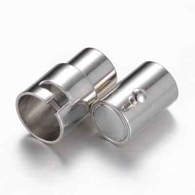 Brass Locking Tube Magnetic Clasps MC077-1