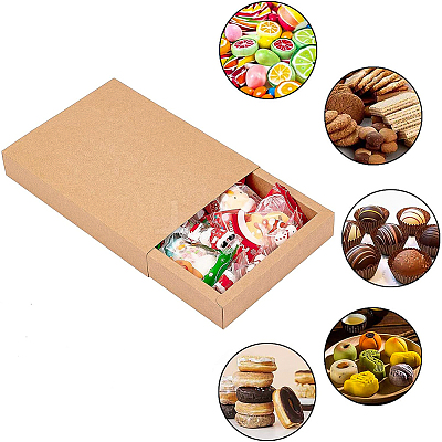 Kraft Paper Folding Box CON-WH0010-01K-C-1