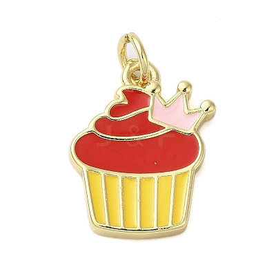 Rack Plating Brass Enamel Pendants KK-S372-03A-02-1