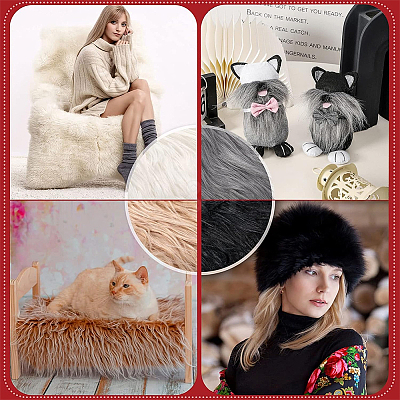 1Pc Artificial Wool Fabric for Christmas AJEW-GF0011-13D-1