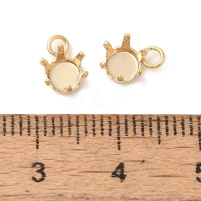Ion Plating(IP) 304 Stainless Steel Charms Rhinestone Claw Settings STAS-U025-02B-G-1