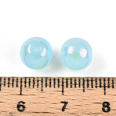 Electroplate Pearlized Glass Pearl Beads EGLA-T021-14B-07-1