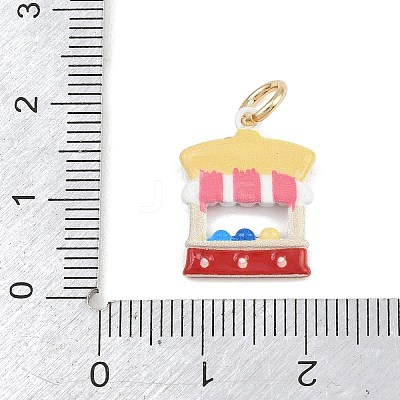 Amusement Park Brass Enamel Pendants KK-CBA7736-01G-1